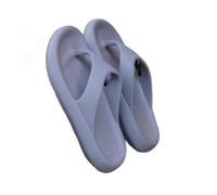 Sandales Cloud Slides Chaussons de bain d'été pour femme, tongs d'été à fond épais, ensemble de pantoufles de couple pour l'intérieur et l'extérieur Tongs pour la douche (Grijs,39-