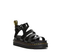 Sandales compensÃ©es en cuir verni femme Dr Martens Blaire Noir 41