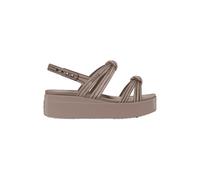 Sandales compensÃ©es femme Crocs Brooklyn Low Wedge Marron 39/40