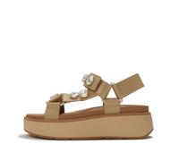 FitFlop FitFlop Brown Gen-FF Max Ultra-Jewel Leather Back-Strap Sandals