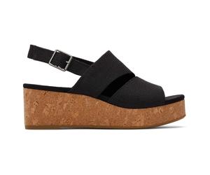 Sandales compensÃ©es femme Toms Claudine Noir 43,5