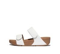 Sandales compensÃ©es rÃ©glable en cuir femme FitFlop Lulu Blanc 39
