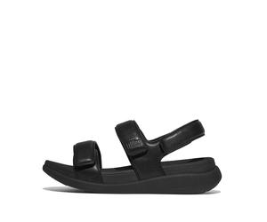Sandales compensÃ©es rÃ©glable sangle dorsale femme FitFlop F-Mode Go Noir 38