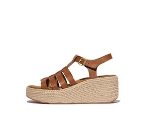 Sandales compensÃ©es style pÃªcheur femme FitFlop Platfforms Marron 40