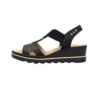 Sandales Compensé à Elastiques Rieker - Noir 39