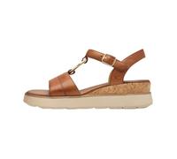 Sandales Compensé Cuir Tamaris - Cognac 37