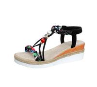 Sandales compensées à perles 2026 pour femme - Pour la plage - Été - Bout ouvert - Décontracté - Tendance - Plateforme - Printemps - Boho - Confortables - Travail - Bureau - Bout rond - Printemps 2026