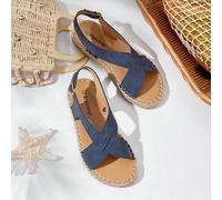 Sandales compensées à plateforme épaisse en tissu tressé noir, avec bride de cheville, bande élastique pour les vacances, fermeture éclair au dos, bout rond avec boucle métallique ajourée. Convient po