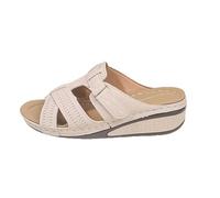 Sandales compensées basses pour femme, pantoufles d'été à bout ouvert, sandales confortables pour femme, chaussures de plage pour femme, sandales d'été, pantoufles pour femme, chaussures de marche et