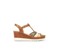 Sandales compensÃ©es cuir femme Pikolinos Aguadulce Marron 41