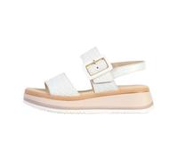 Sandales Compensées Cuir Gabor Flecht Twist Nappa - Blanc 39