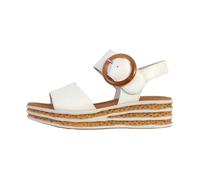 Sandales Compensées Cuir Gabor Nappa Nava - Blanc 41