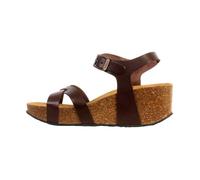 Plakton Sandales 'So Final Leder Keilsandalen' marron, Taille 41