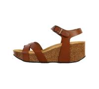 Sandales Compensées Cuir Plakton So Final - Taupe 36