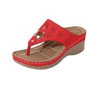 Sandales Compensées Décontractées pour Femme, Bout Doux et Pantoufles d’été légères, Style Tendance adapté à Toutes Les Tenues, pour la Plage et Les promenades Estivales