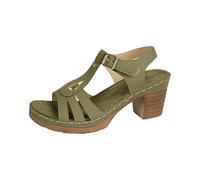 Sandales compensées d'été à talon bas et épais - Sandales orthopédiques à bout ouvert - Coupe large - Sandales de marche pour femme - Sandales de sport et d'extérieur antidérapantes - Chaussures de
