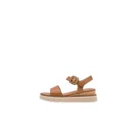 Sandales compensÃ©es en cuir femme Tamaris Marron 36