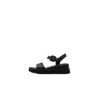 Sandales compensÃ©es en cuir femme Tamaris Noir 36