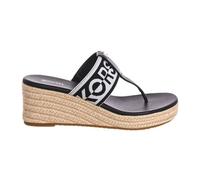 Sandales compensées femme 40T2VRMS1D-Noir blanc 36