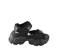 Sandales compensées femme Buffalo Binary 0 - Vegan Nappa/nubuck Noir 37