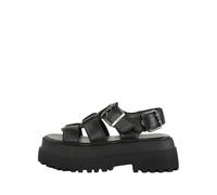 Sandales compensées femme Buffalo Pluto Fisher Noir 37