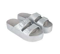 Sandales compensées Femme Caipirinha Metallic - Argent - 39/40