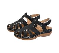 Sandales Compensées Femme Chaussures Antidérapantes Respirantes Et Nu-Pieds Bohême Bout Ouvert avec Talon Bloc Plateforme Confortables Semi Trailer Sandales Orthopedique Pas Cher Tongs De Plage