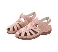 Sandales Compensées Femme Chaussures Antidérapantes Respirantes Et Nu-Pieds Bohême Bout Ouvert avec Talon Bloc Plateforme Confortables Semi Trailer Sandales Orthopedique Pas Cher Tongs De Plage