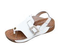 Sandales Compensees Femme Confortable Mules Été Plateforme Ouvert Rome Chaussures Vintage Pantoufles Compensee Femme Mules Femmes Compensés Sandales Avec Ajouréeété Confortables Pour Piscine Plage Mer
