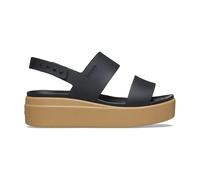 Crocs Sandales Femmes Brooklyn Low Wedge Noir/Noix de cajou 38