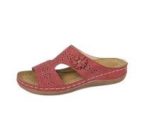Sandales Compensées Femme Été Chic Chaussure Confortable Anti-Dérapant Chaussons Orthopédique Bout Ouvert Mules Plateforme Pantoufles Claquettes Léger Chaussures De Plage