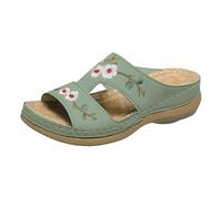 Sandales Compensées Femme Été Chic Chaussure Confortable Anti-Dérapant Chaussons Orthopédique Bout Ouvert Mules Plateforme Pantoufles Claquettes Léger Chaussures De Plage