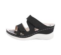 Sandales Compensées Femme Été Chic Chaussure Confortable Anti-Dérapant Chaussons Orthopédique Bout Ouvert Mules Plateforme Pantoufles Claquettes Léger Chaussures De Plage