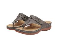 Sandales Compensées Femme Été - Claquettes Femme Confortable Grande Taille Chaussons Décontractées Claquettes Antidérapante Pantoufle Respirant Chaussons De Marche Pantoufles A Enfiler Sandale