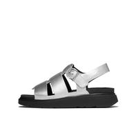Sandales compensées femme FitFlop Gen-FF Tumbled Argenté 42