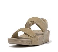 Sandales compensées femme FitFlop Lulu Shimmerlux Beige 40