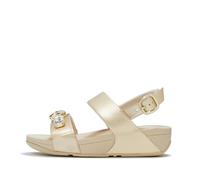 Sandales compensées femme FitFlop Lulu Ultra-Jewel Metallic Doré 38