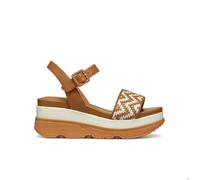 Geox D GARDENIA A, Sandale compensée femme, Camel/Papyrus,