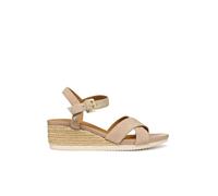 Sandales compensées femme Geox Ischia Corda B Beige 41