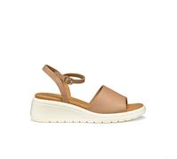 Geox Femme D MELICONIA A Sandale compensée, Beige, 38 EU