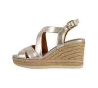Geox Sandales espadrilles compensées D Ponza Femme Doré 39 EU