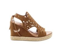 Sandales Compensées Femme - Kaporal Savage - Talon 10cm - Camel 39