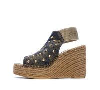 Sandales Compensées Femme - REPLAY - Jess Punk - Bleu - Talon 11cm - Tige Textile 40