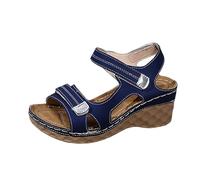 Sandales Compensées Femme, Sandales Compensées Femme Été Plateforme Confortable Nu Pieds Sandalettes Ete Tendances Confort Sandalette Respirantes Femmes Chic Chaussures Chaussure D'extérieur