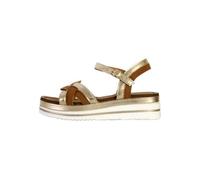 Sandales Compensées Femme - THE DIVINE FACTORY - Jaune - Talon 5cm - Bride 40