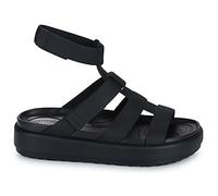 Sandales compensées femmes Crocs BROOKLYN LUXE GLADIATOR Noir 36 / 37