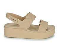 Crocs Sandales Brooklyn Woven Upper LW Low Wedges Femme Chai 39/40 EU