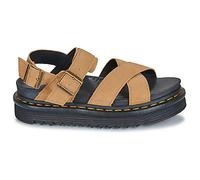 Sandales compensées femmes Dr. Martens Voss II Sandal Tan Suede Marron 39