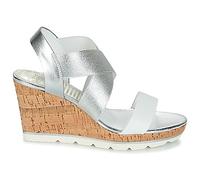 Sandales compensées femmes Dune London KALIFORNIA Argenté 40