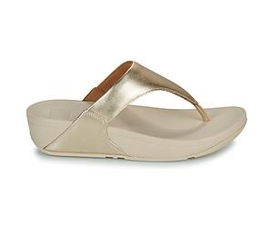 Sandales compensées femmes FitFlop LULU LEATHER TOEPOST Doré 40